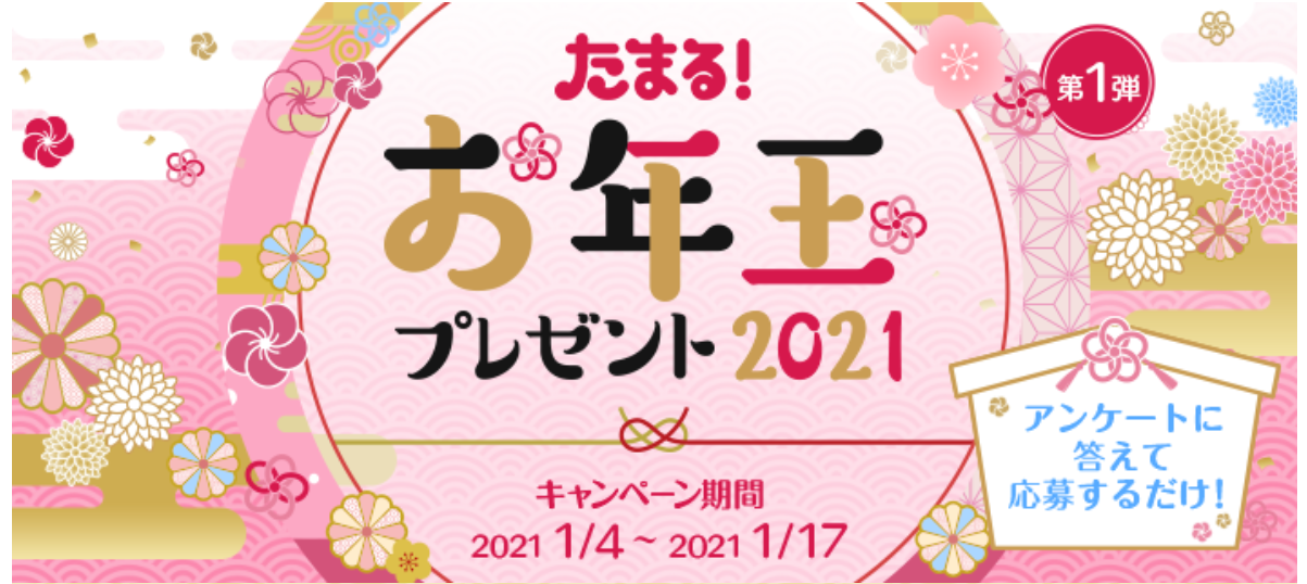 ポイントサイト たまる お年玉プレゼント21 ネットでお金を稼ぐ道しるべ